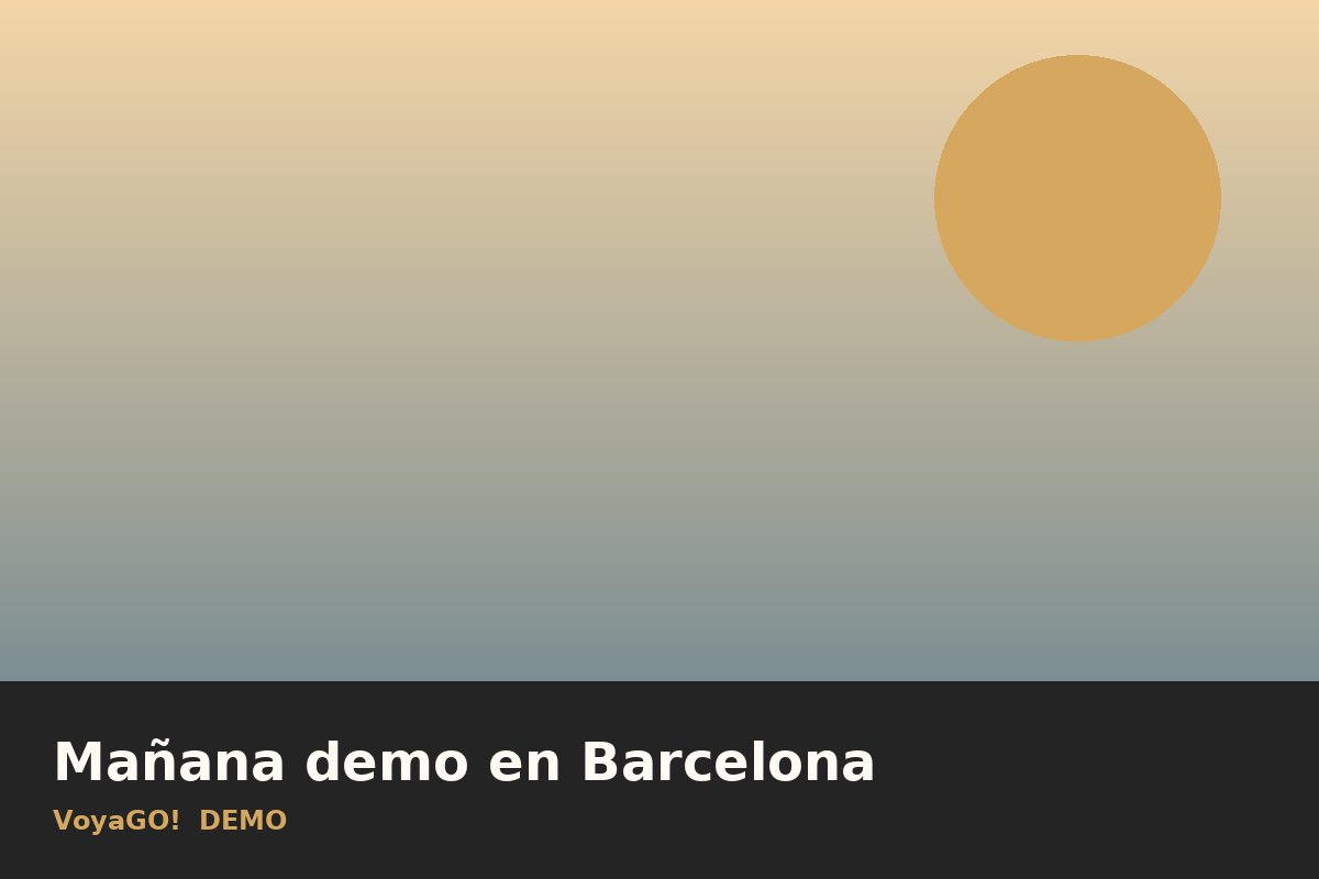 Mañana demo en Barcelona
